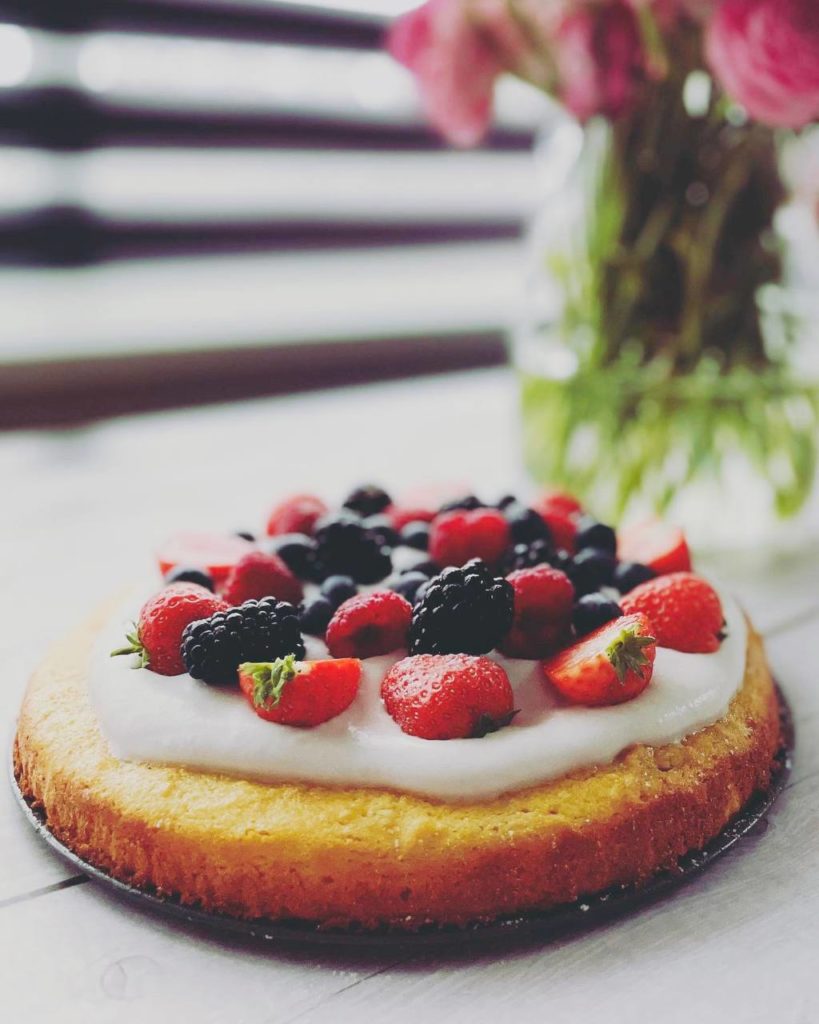 Paleo Lemon Cake with Coconut Whipped Cream